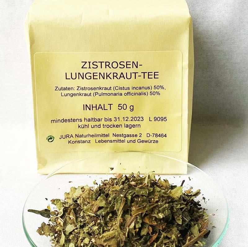 Zistrosen-Lungenkrauttee