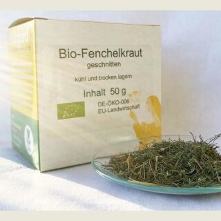 Bio-Fenchelkraut, geschnitten, DE-&Ouml;KO-006