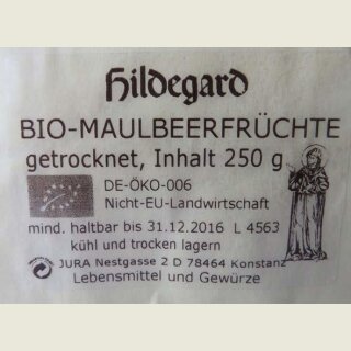 Bio-Maulbeerfr&uuml;chte getrocknet, DE-&Ouml;KO-006